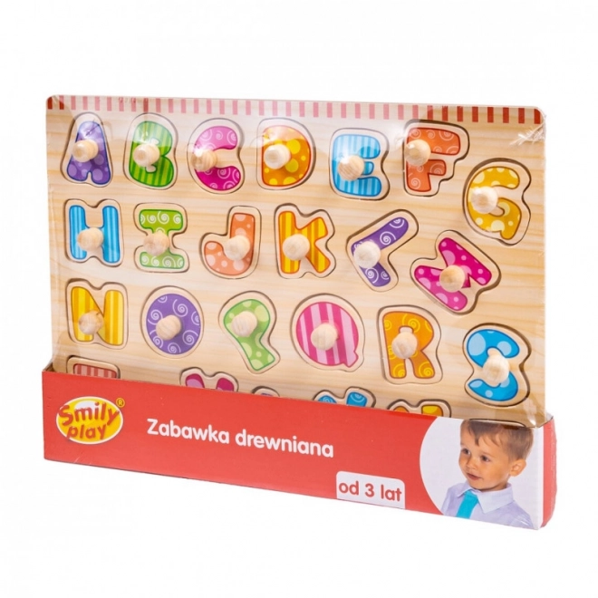 Dřevěné puzzle Písmena