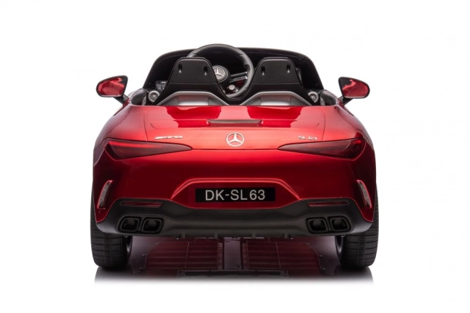 Mercedes AMG SL63 červeně lakované auto na baterie