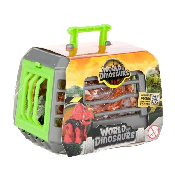 Skládací dinosaurus v kleci