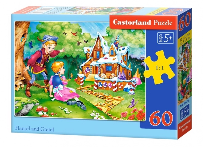 Puzzle 60 dílků Hansel a Gretel