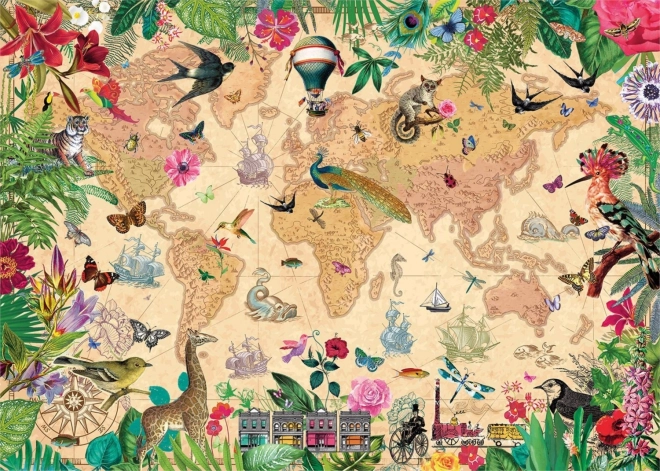 Puzzle Svět plný života 1000 dílků od Gibsons