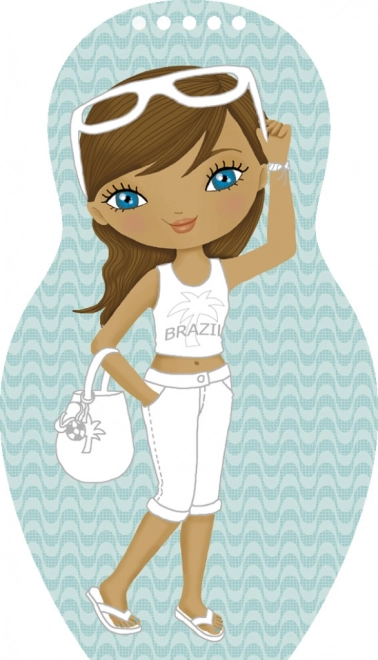 Kreativní omalovánky Oblékáme brazilské panenky ISABELA