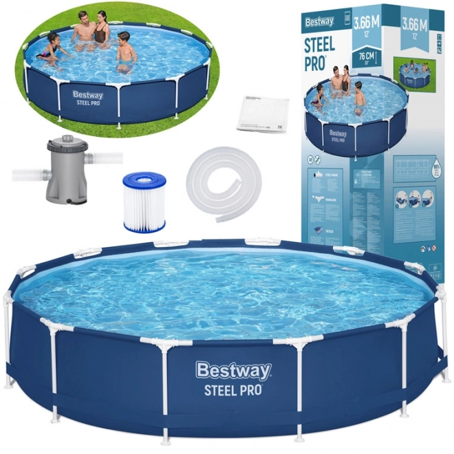 Bestway Steel Pro kruhový bazén s rámem
