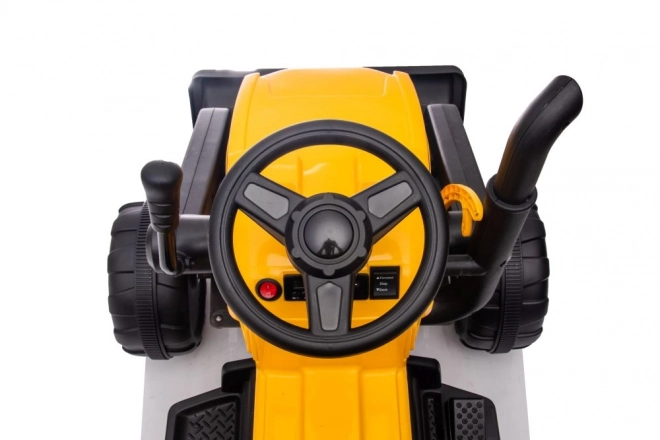 Bateriový traktor s přívěsem S617 žlutý