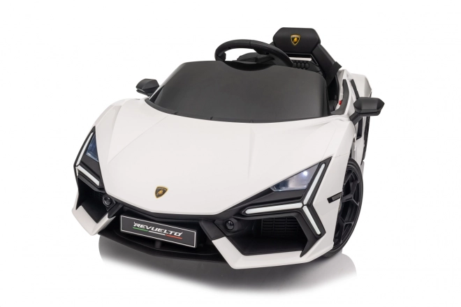 Dětský elektrický vůz Lamborghini Revuelto bílý