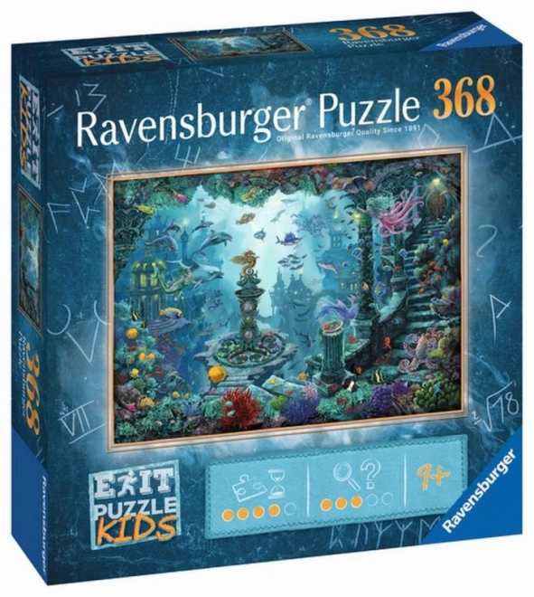 RAVENSBURGER Únikové EXIT puzzle Kids Potopená Atlantida 368 dílků