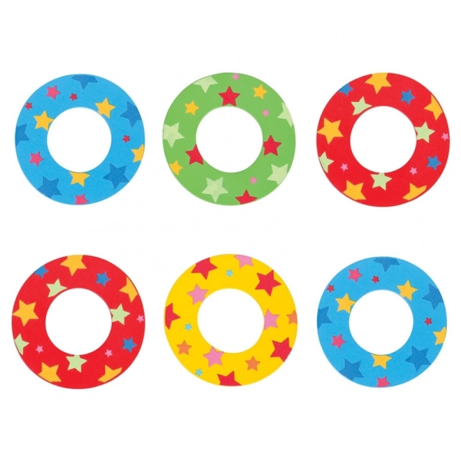 Bigjigs Toys Dřevěné písmenko s hvězdami - O
