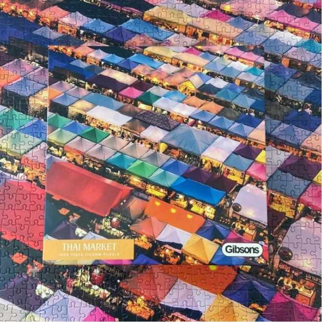 GIBSONS Puzzle Thajské tržiště 1000 dílků