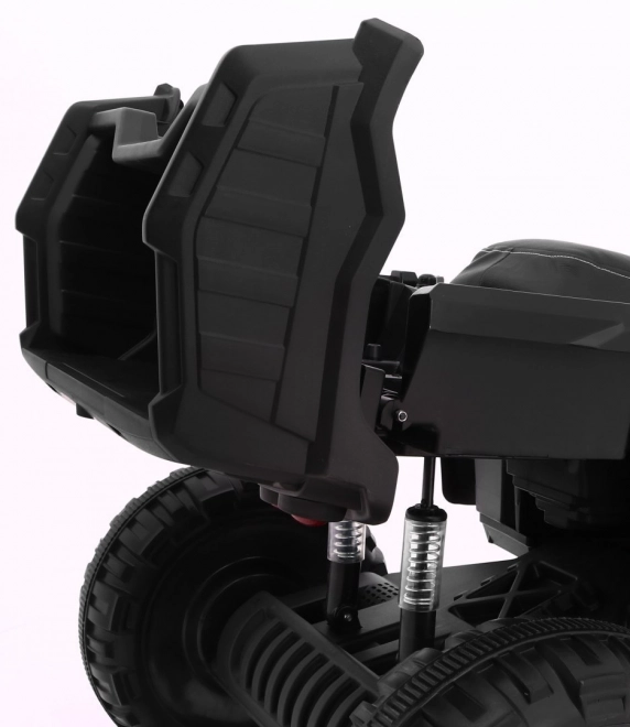 Čtyřkolka XL ATV 2,4GHz na baterie pro děti černá/zelená + dálkové ovládání + pohon 4x4 + nosič zavazadel + pomalý rozjezd + EVA + LED audio