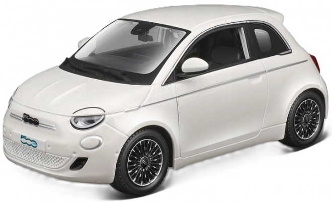 Bburago Fiat 500e 2023 bílý model autíčka