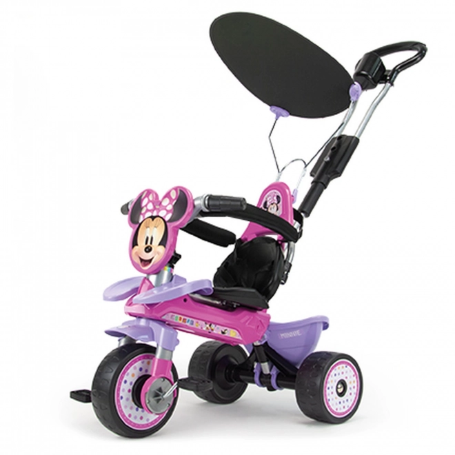 INJUSA 32401 Dětská evoluční šlapací tříkolka s vodicí tyčí MINNIE