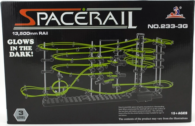 Kosmický Rollercoaster Spacerail svítící ve tmě Level 3