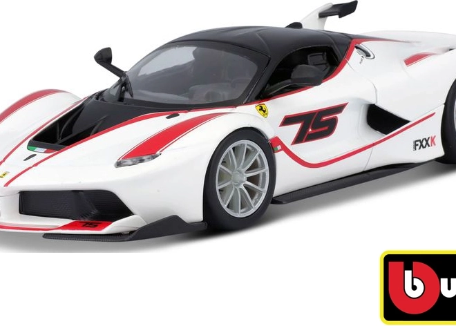 Bburago Ferrari Racing FXX K bílý model 1:24