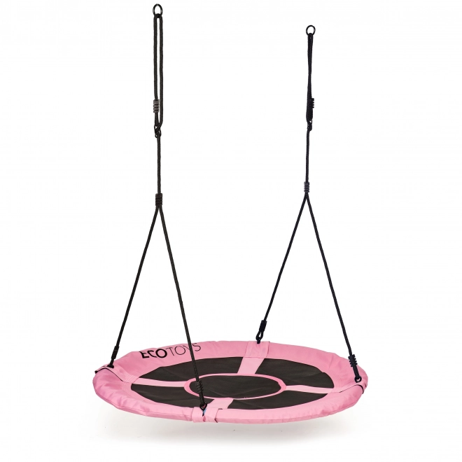 Huśtawka ogrodowa bocianie gniazdo 100cm Pink Ecotoys