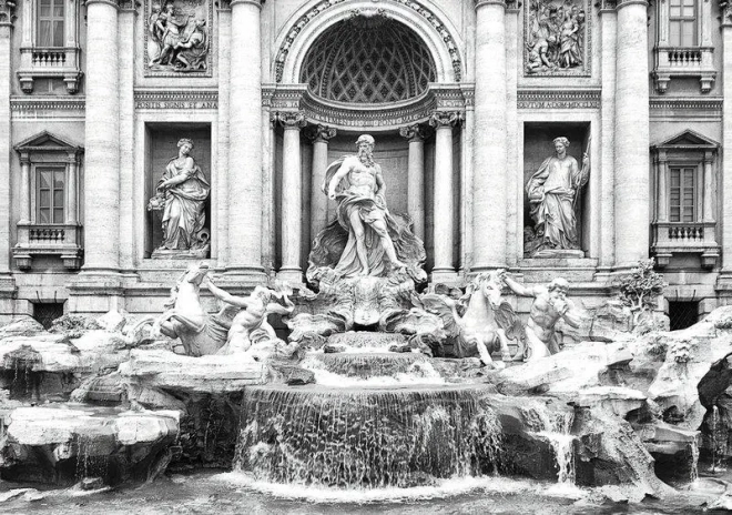 INTERDRUK Puzzle Cesta kolem světa: Fontána di Trevi, Itálie 500 dílků