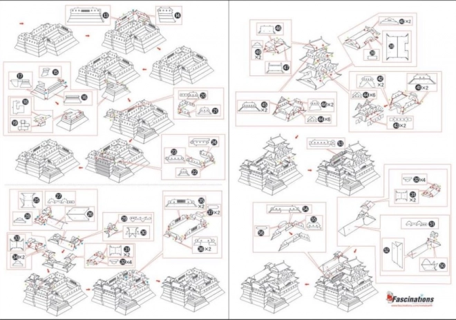3D puzzle Hrad Himedži Metal Earth