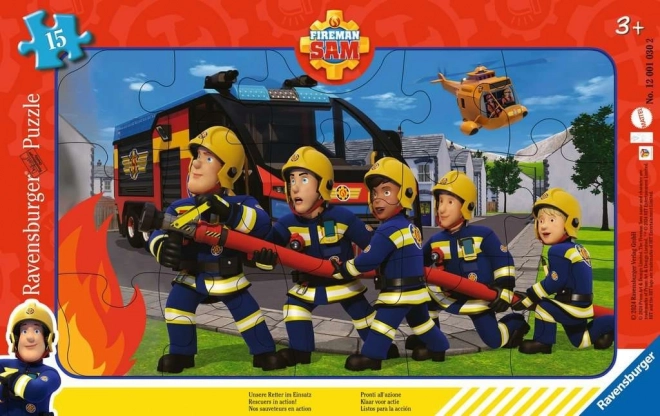 Ravensburger puzzle Požárník Sam 15 dílků