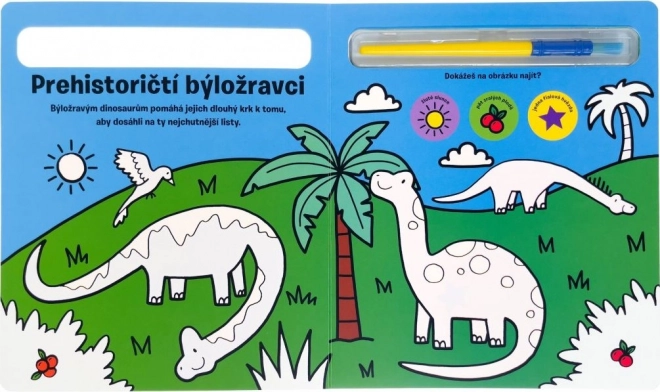 Vybarvi mě! Dinosauři - Kniha S Malováním Vodou