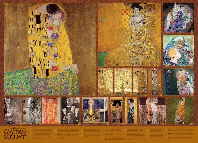 Puzzle Zlatý věk GUSTAVA KLIMTA 1000 dílků