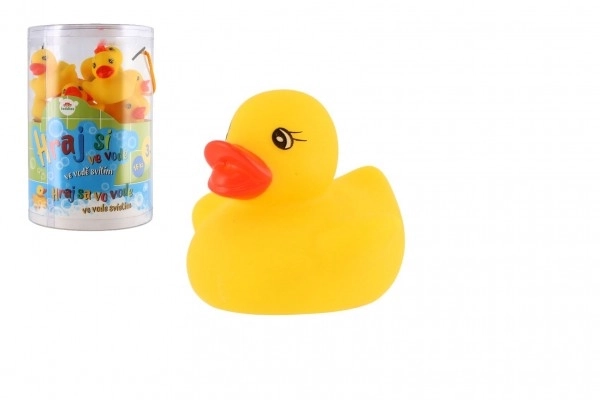 Kačenka zvířátko svítící ve vodě plast 6cm na baterie žlutá