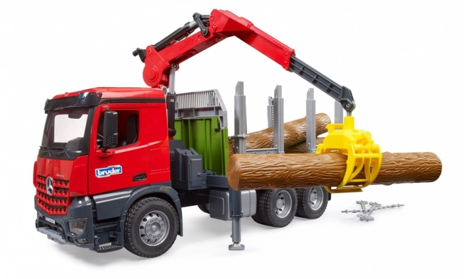Bruder přepravník na dřevo s hydraulickou rukou