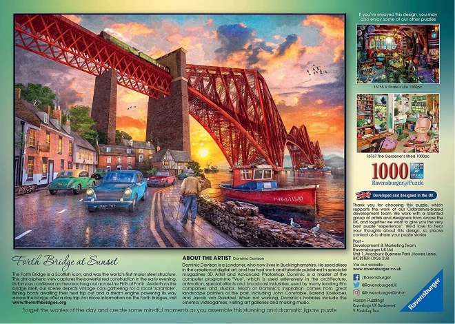 Puzzle 1000 ks Most při východu slunce