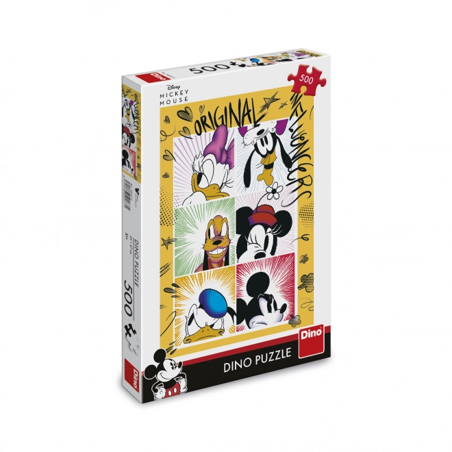 Puzzle Mickeyho parta 47x33cm 500 dílků v krabici 33,5x23x3,5cm