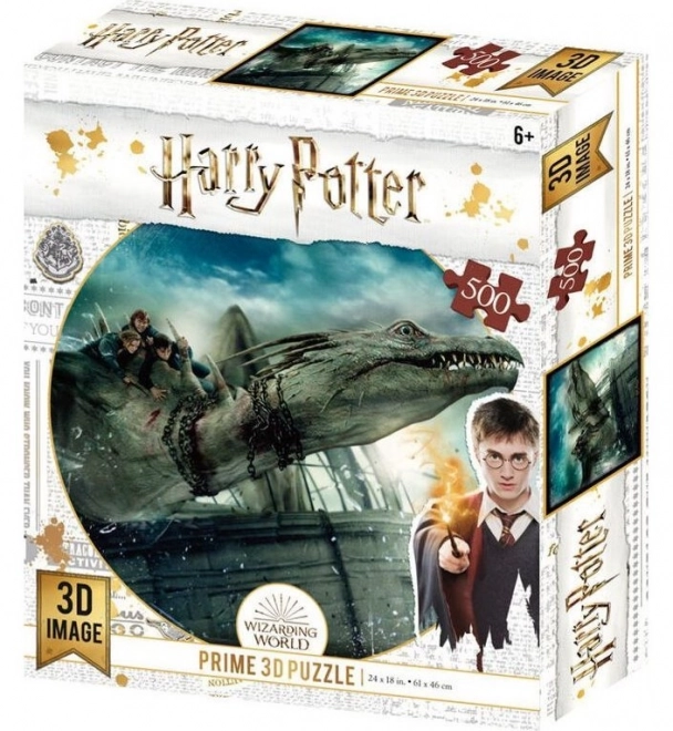 3D puzzle Harry Potter: Útěk z Gringottovic banky XL