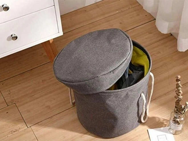 Koš na hračky s podložkou a úchyty