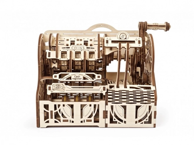 Dřevěný mechanický model pokladny Ugears