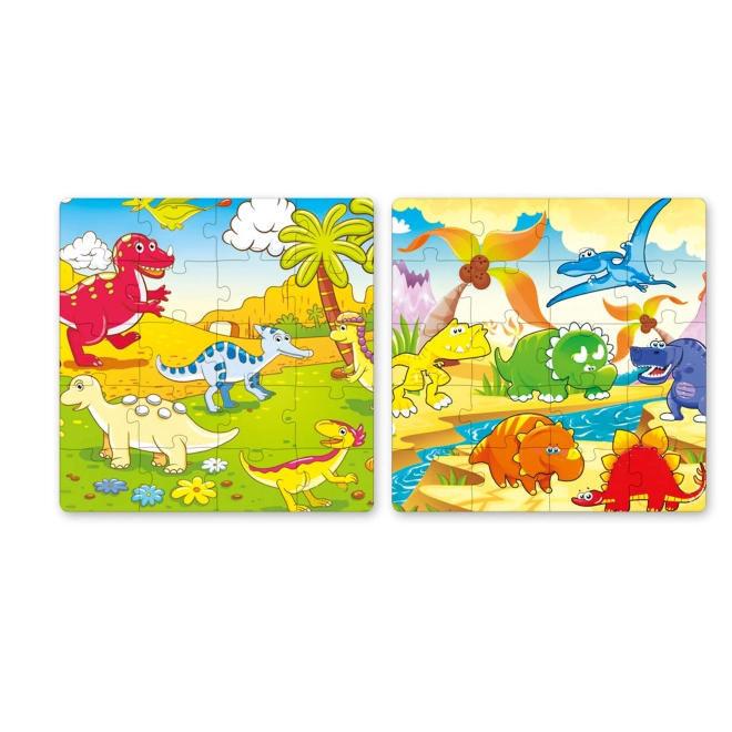 Dvě puzzle scény v jedné knížce