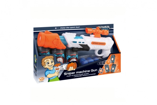 Pistole na pěnové míčky 34 cm