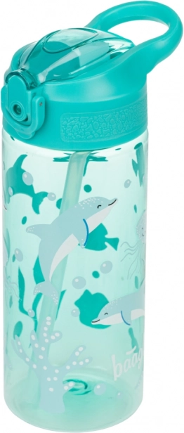 Tritanová láhev s brčkem svět oceánu 500 ml