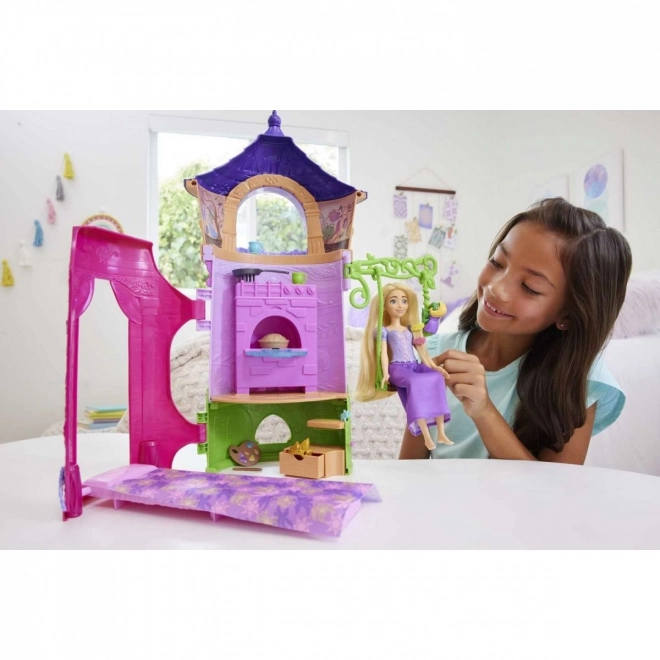Sada věže pro panenky Disney Princess Rapunzel