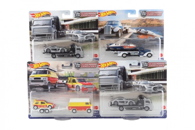 Hot Wheels tahač a závodní angličák