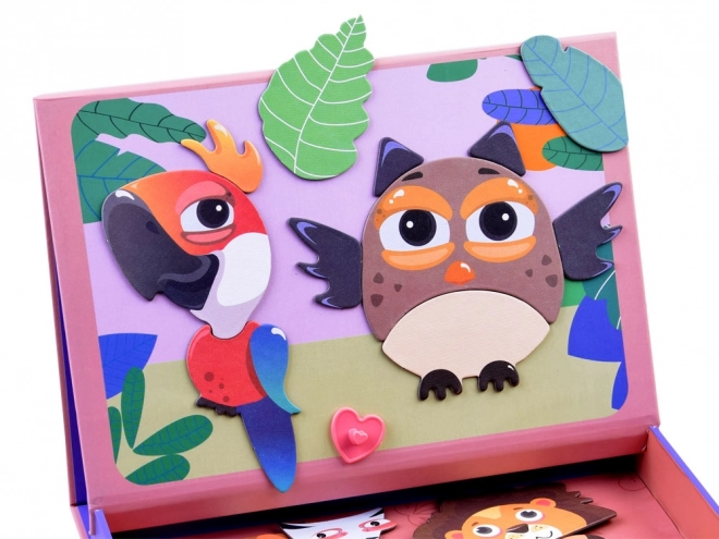 Magnetické puzzle zvířátka