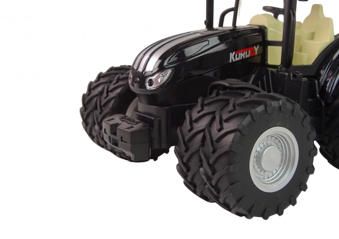 R/C traktor na dálkové ovládání černý 2,4G kovový