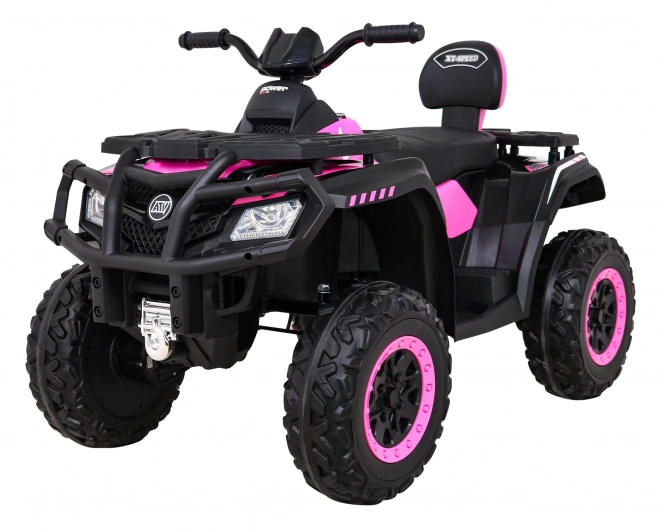 Čtyřkolka XT-Speed pro děti Růžová + 4x4 + EVA + Pomalý start + Rádio MP3 + LED dioda