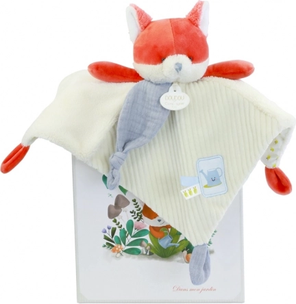 Doudou dárková sada plyšový muchláček liška Rozmarýn 27 cm