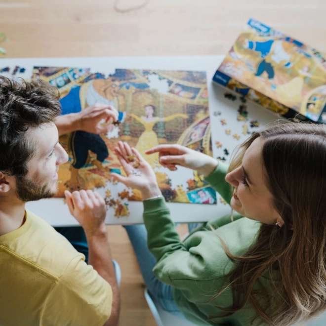 puzzle TREFL Premium Plus ikonické momenty: Kráska a zvíře 1000 dílků