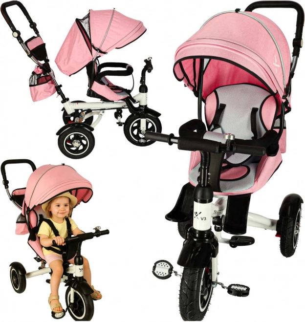 Dětská Tříkolka Trike Fix V3 s Otočným Sedátkem a Stříškou