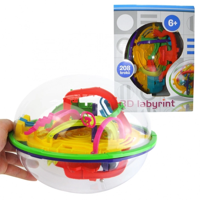 3D magický labyrint s 208 kroky