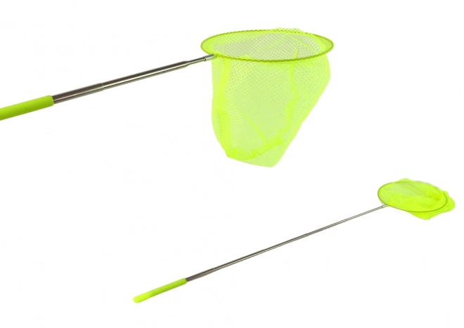 Skádací teleskopická síťka na motýly a hmyz 85cm - neonová