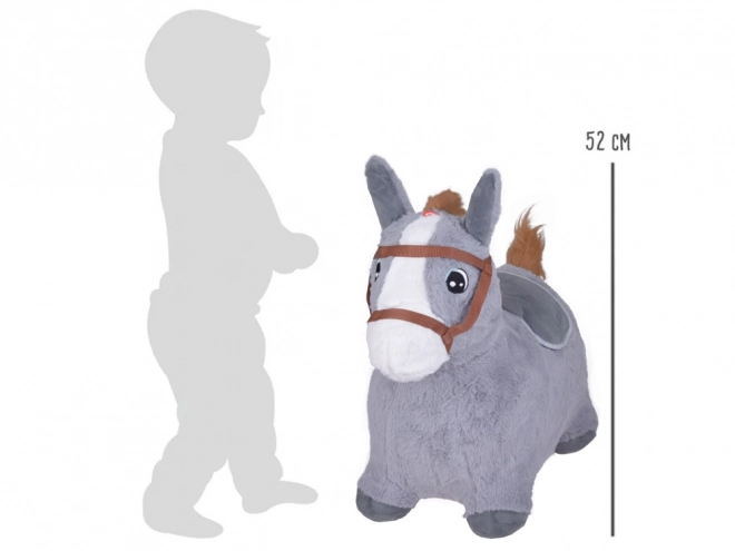 Plyšové hopsadlo koník šedý – Grey