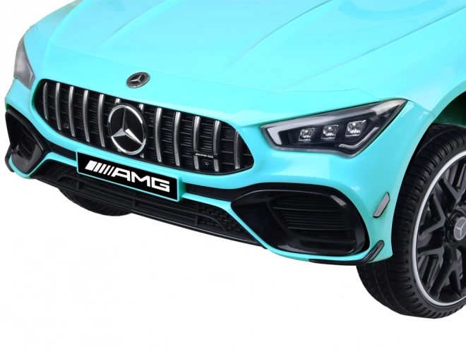 Dětské elektrické auto Mercedes AMG CLA 45s s houpacím efektem – Modrá