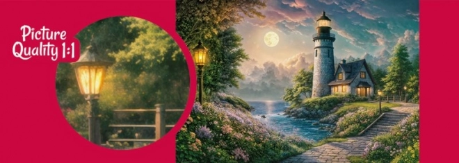 Puzzle Maják za svitu Měsíce 500 dílků od Cherry Pazzi