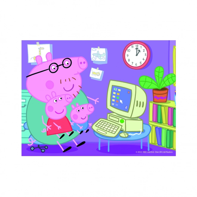 PEPPA PIG 12 Dřevěné licenční kostky