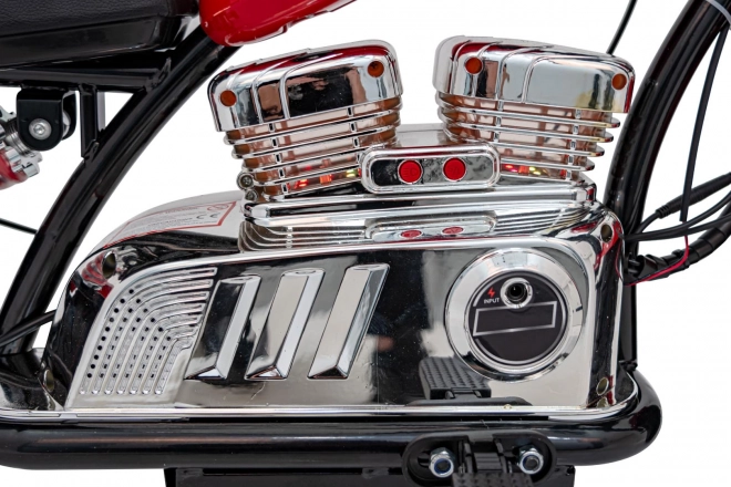 Chopper Warrior Červená motorka