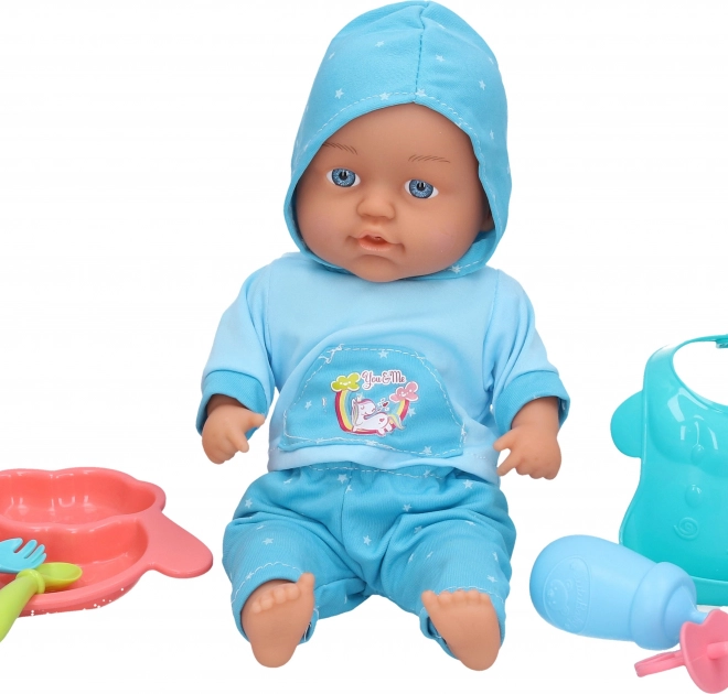 Miminko měkké s doplňky a zvukovými efekty 30 cm