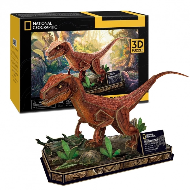 National Geographic 3D puzzle - Velociraptor